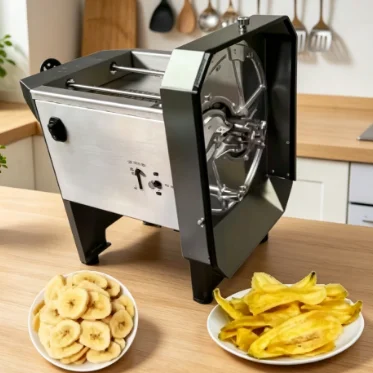 

Electric Banana Slicer with Adjustable Thickness fast cutting easy to clean