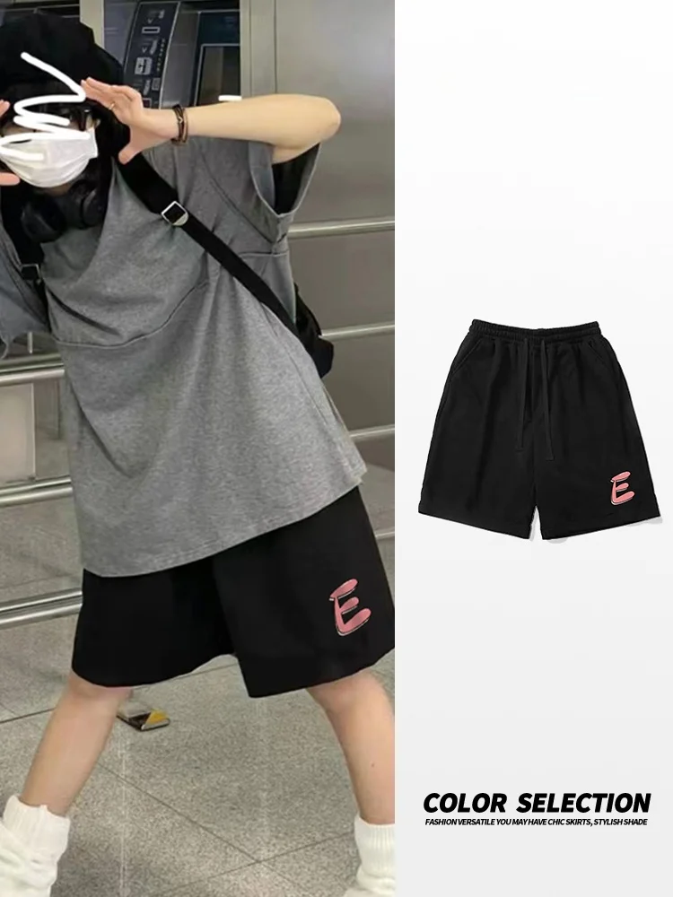 

Bla Sports orts Men's Summer Thin Loose Outerwear 2026 New Sle Five-Point Casual American Loose Fit Breathable Summer S...