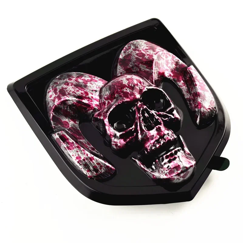 Dodge RAM 3D Skull Head Emblem Tailgate Badge ABS Emblem for RAM 1500 2500 3500 Durango Heavy Duty BigHorn 2010-2018 Accessories