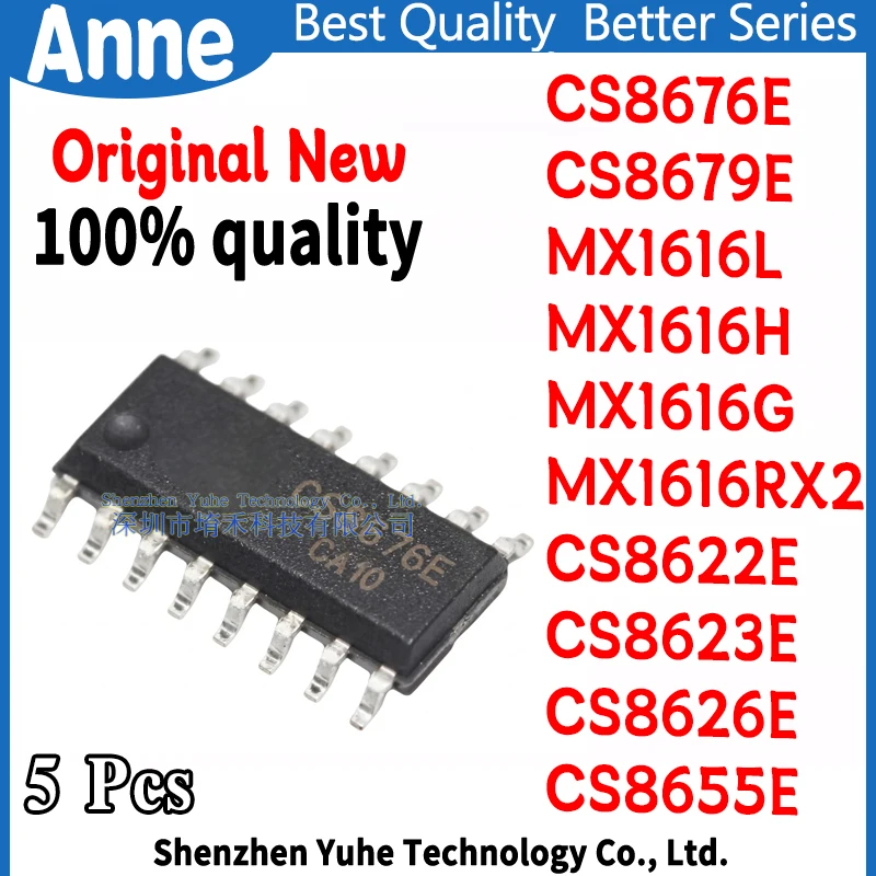 (5piece) 100% New CS8622E CS8623E CS8626E CS8655E CS8673E CS8676E CS8679E MX1616 MX1616L MX1616H MX1616G MX1616RX2 sop-16