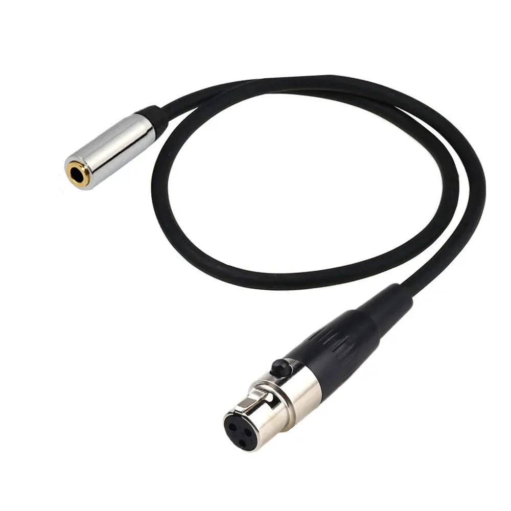 0.5M 1.5M Mini XLR 3pin męski kabel Audio do 3.5mm folia aluminiowa ekranowany przewód miedziany linia Audio do kamer mikrofonowych