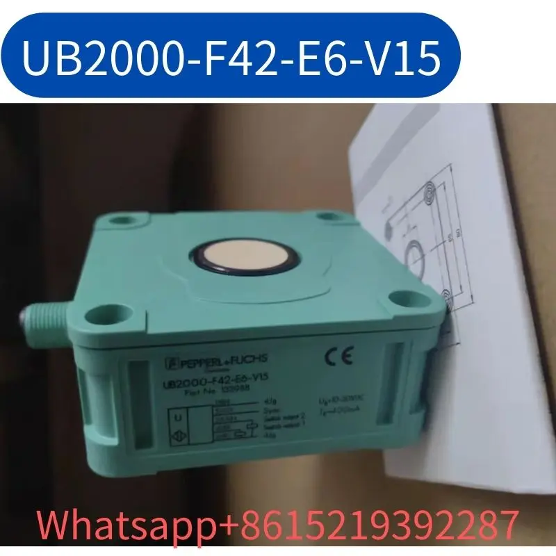 The brand new UB2000-F42-E6-V15 sensor comes with a one-year warranty and can be shipped quickly