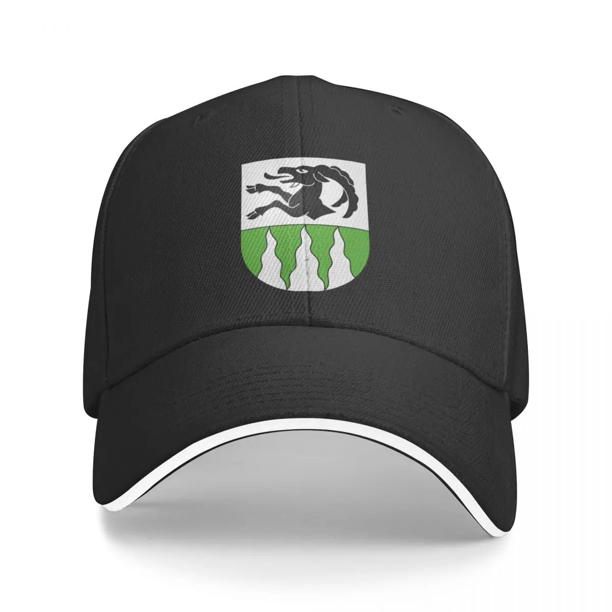 Coat of Arms of Lauterbrunnen, Switzerland Baseball Cap Military Cap Man sun hat Fishing cap Women Men's