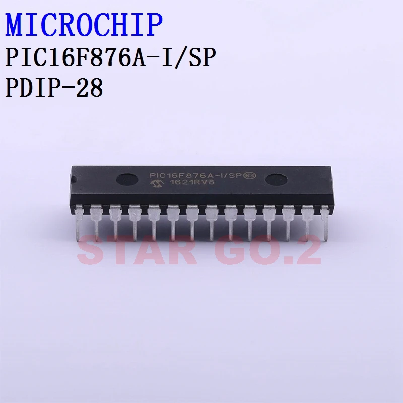 2PCSx PIC16F876A-I/SP PDIP-28 MICROCHIP Microcontroller