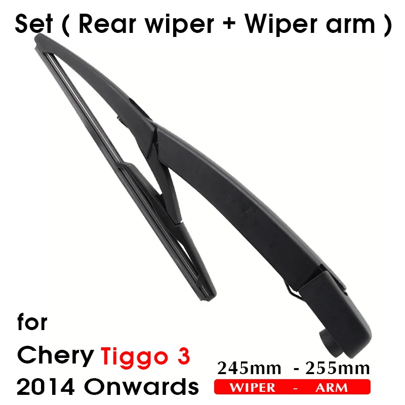 KOSOO Auto Rear Wiper Blade For Chery Tiggo 3,245mm 2014-2016 Rear Window Windshield Wiper Blades Arm,Car Styling Accessories