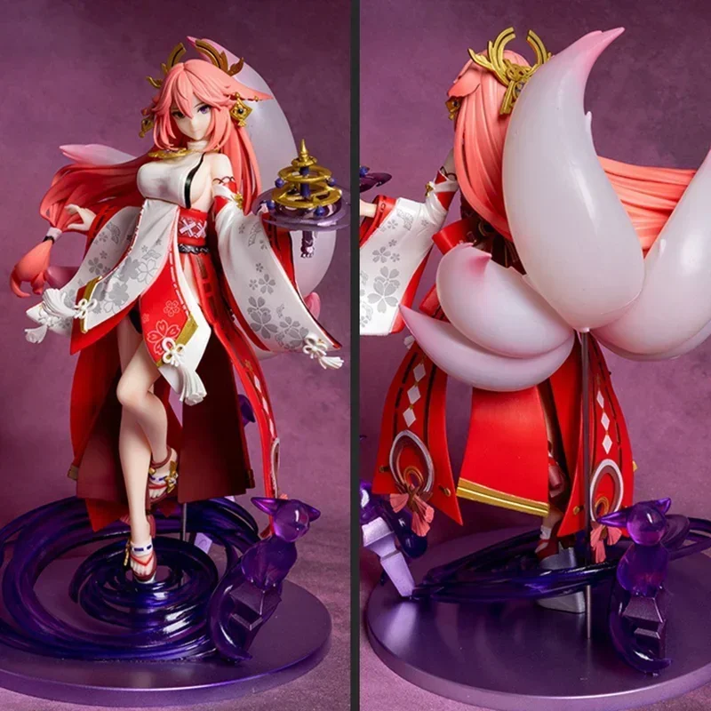 

24cm Genshin Impact Figure Yae Miko Anime Figures Sexy Girl Figurine Pvc Statue Model Collection Decoration Dolls Birthday Gifts