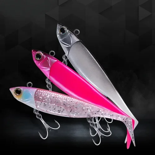 9,5 cm/22,4g 11cm/38g Pesca Leurre Souple accesorios de silicona Artificial señuelo suave Jig cebo Pesca Accesorios Mar aparejos