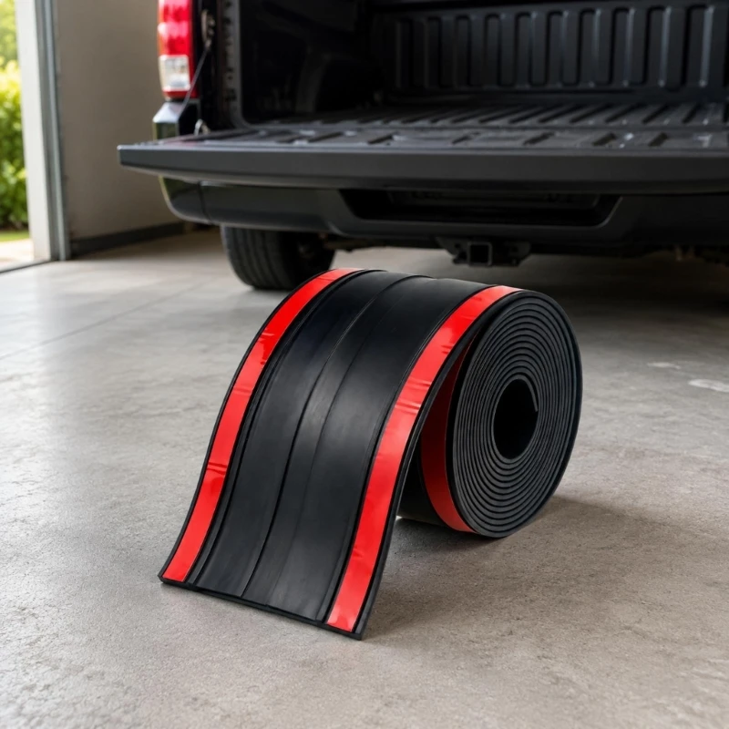 Truck Rear Gate Seal with Continuous Flexible Plastic Construction, Helps Reduce Dust Rainwater Mud Snow and Road Debris