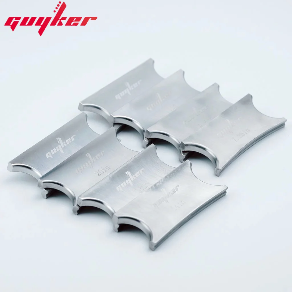 Guyker 8 Types Stainless Steel Guitar Radius Manually Press Fingerboard Fret Press Caul Insert Handheld Version Guitar DIY Tools