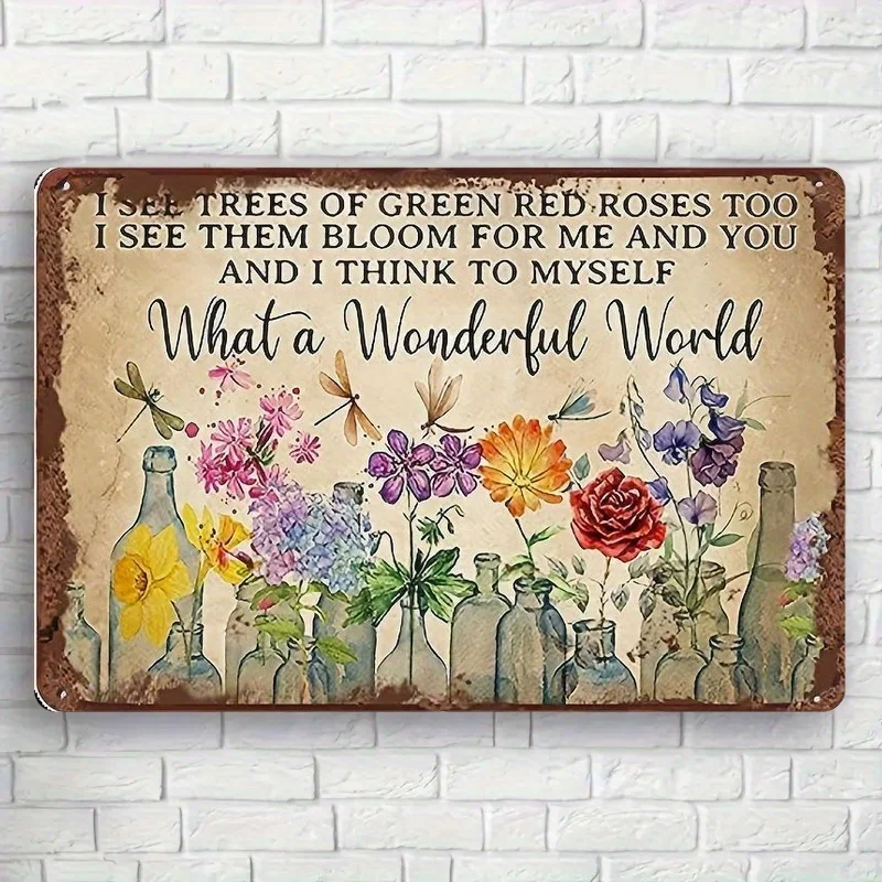 Vintage Metal Wall Sign - 