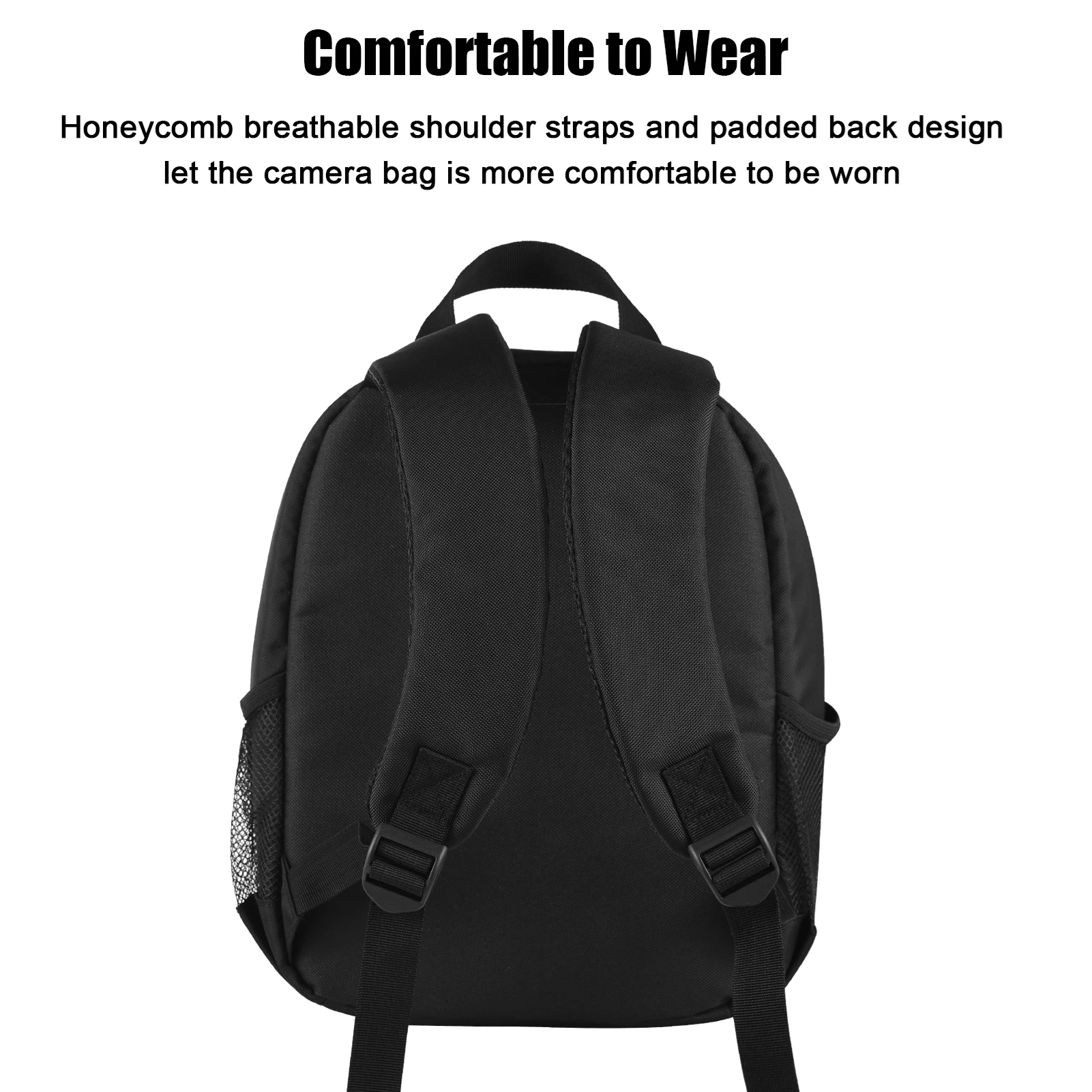 Small Camera Backpack Outdoor Camera Bag Water-resistant Shock-proof Camera Case Replacement for Sony Canon Nikon DSLR/ SLR