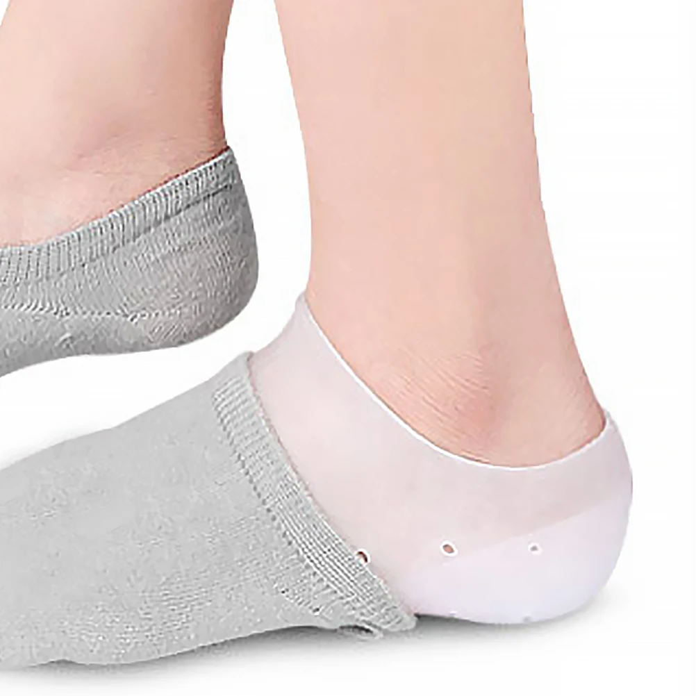

Height Increase Socks Invisible Lifting Insole Cushion Reusable Adjustable Heel Protector Venting Holes Shock Absorbing Pressure
