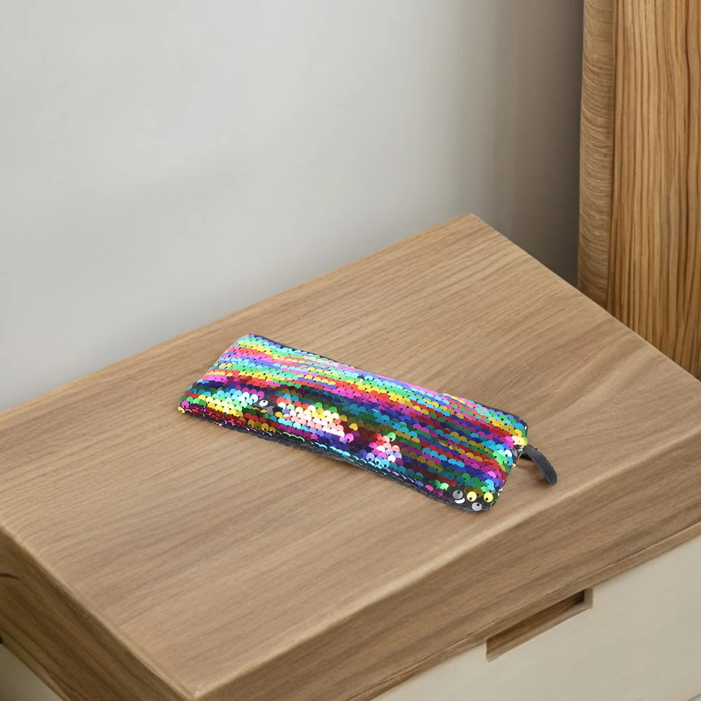 

2Pcs Sequin Bags Sequin Bags For Women Women Mini Travel Makeup Pouches Portable Lipstick Storage Small Purse Organizer