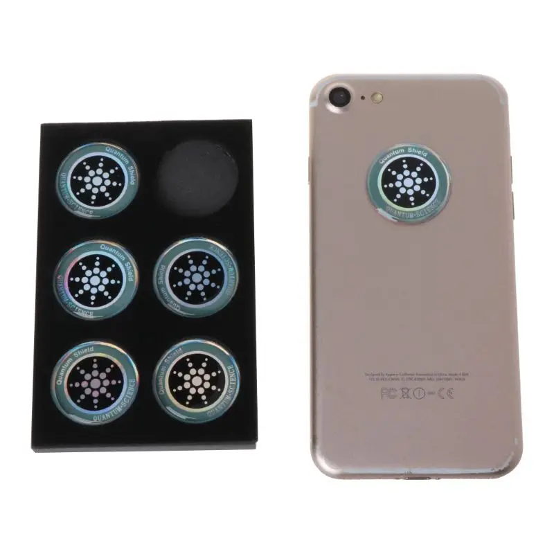 6 Pieces Radiation for Protection Phone Sticker Round for Quantum Shield Practic