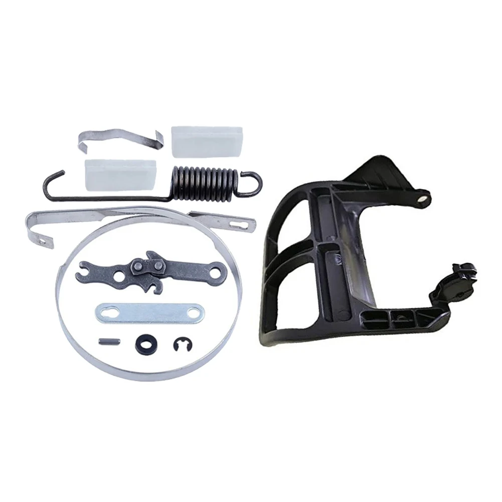 Black Chainsaw Handle And Brake Band Repair Kit For MS250 MS230 MS210 025 023 021 With Clutch Flat Spring Buffer Replacement