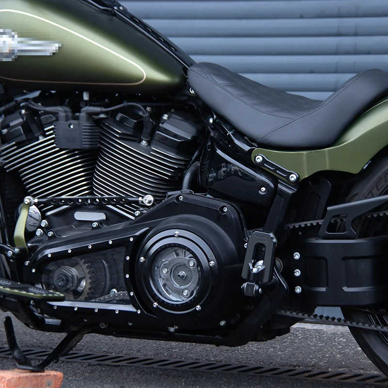 Motorcycle Outer Primary Cover Front Controls Engine Clutch Cover Derby Cover for 2018-up Harley Softail Breakout Fat Boy FLHCS