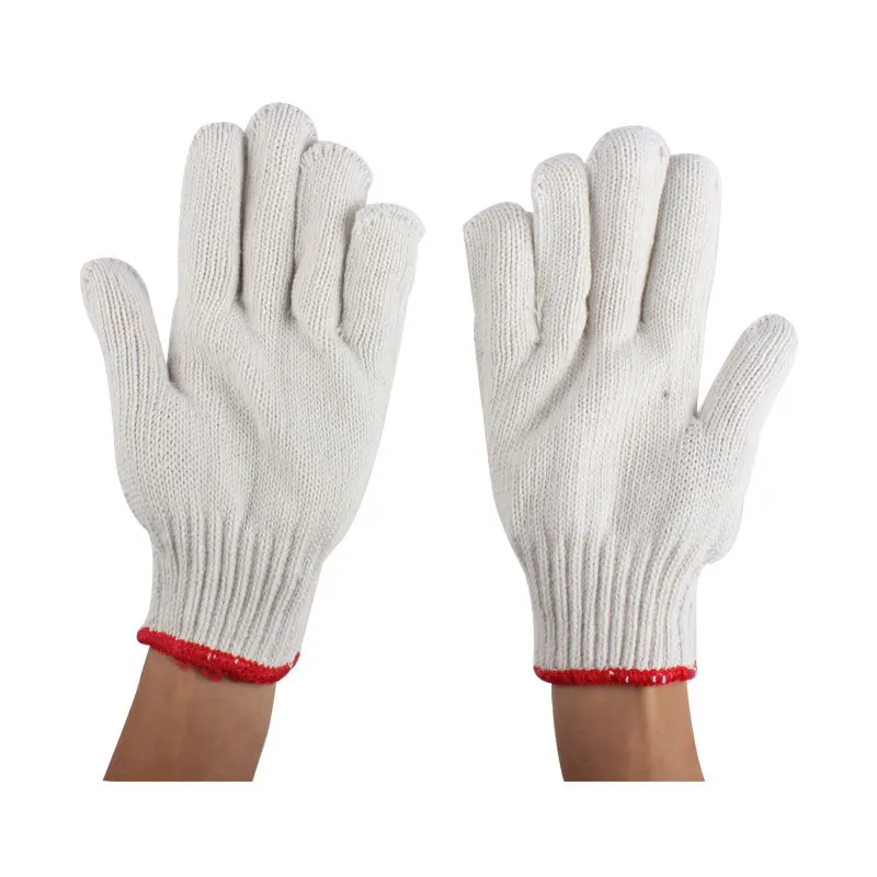 Guantes de trabajo gruesos de 750g-600g, guantes de algodón de pantalla de siete agujas