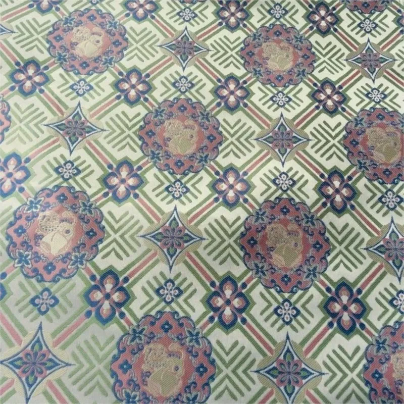 New Chinese-style Hanfu skirt jacquard fabric geometric ancient costume woven clothing