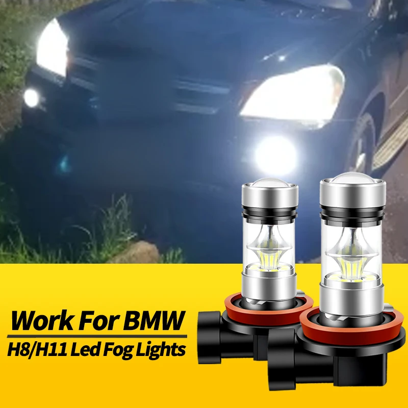 

2 шт. H8 H11 100 Вт светодиодные противотуманные фары Canbus для BMW 3-Series Convertible E93 Coupe E92 Gran Turismo F34 Touring автомобильные аксессуары
