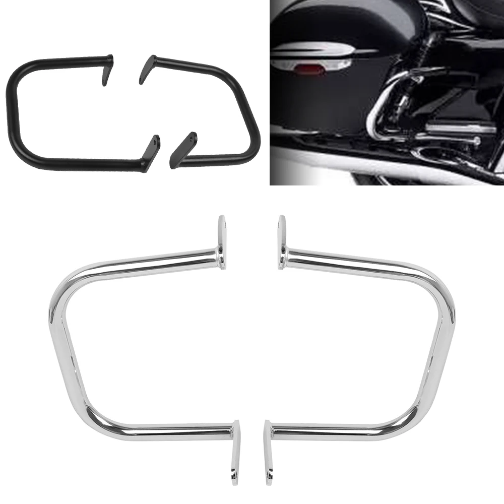 Rear Saddlebag Guard VN 900 Cash Bars Side Bag Rail Protection Bumper Side Box Guard Bar For KAWASAKI Vulcan VN 900 Classic/LT