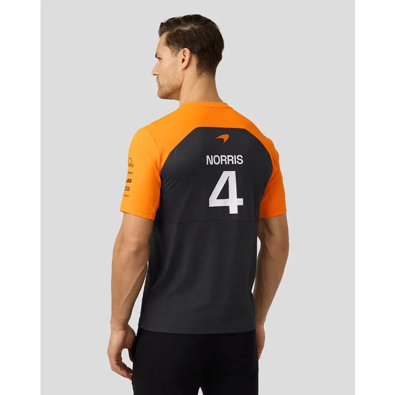 

2025 Lando Norris New Printed Short Sleeves, Loose, Breathable, Sweat Absorbing, Sports Motorcycle Racing, Summer Short Sleeves