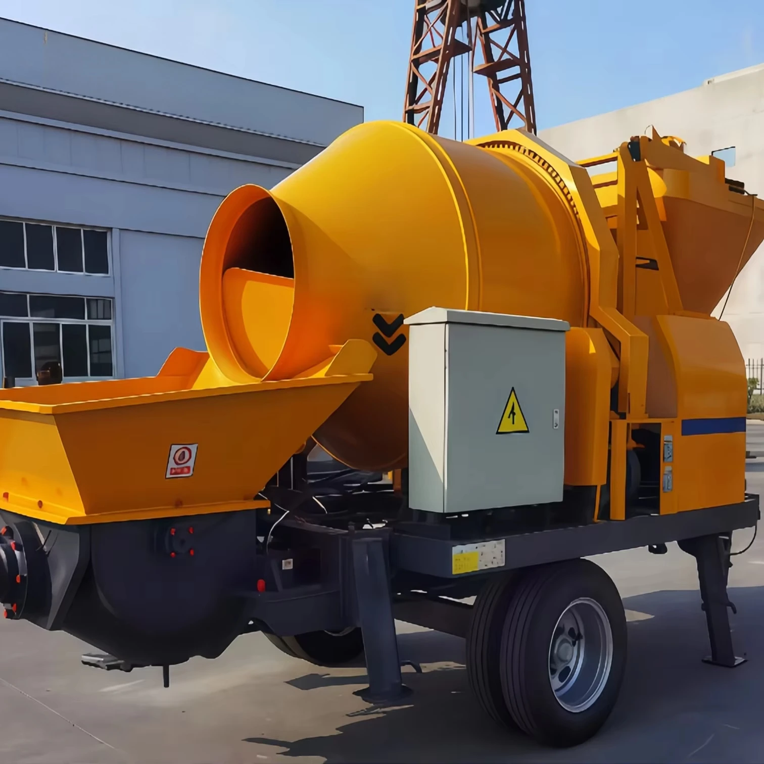 JBT40E Electric-Powered High Efficiency Concrete Mixer Truck Motor Engine 40M/H 260M Horizontal/120M Concrete Pumps