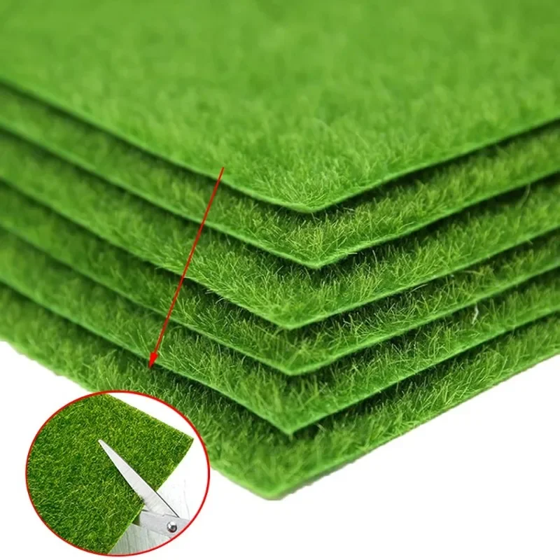 Artificial Turf Fake Green Grass Simulation Lawn Fake Grass Synthetic Moss Outdoor Miniature Landscape Backyard Garden Decor