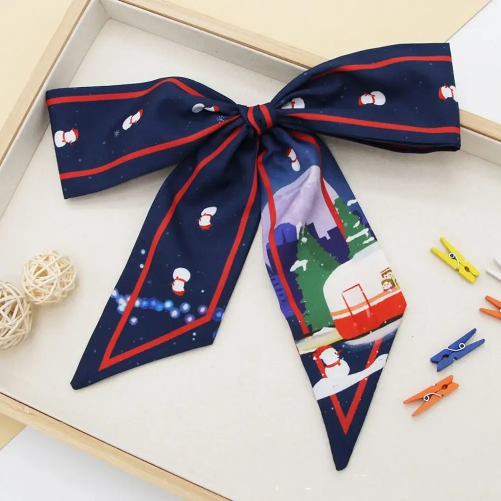 

Printed Long Scarf Bag Scarfs Accessories Neck Tie Female Printed Scarf Christmas Hair Band Long Silk Scarf Hair Ribbon