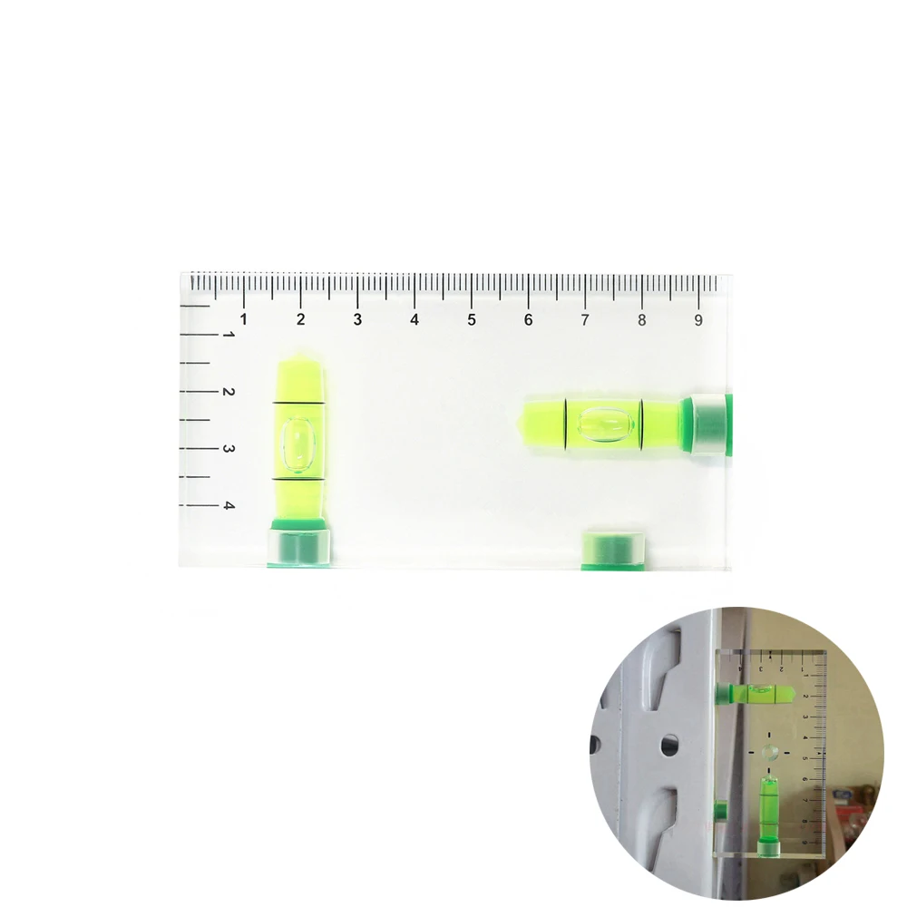 

High Precision Transparent Two Direction Magnetic Level Bubble Mini Level Bubble Level Spirits Level Level Measuring Tools