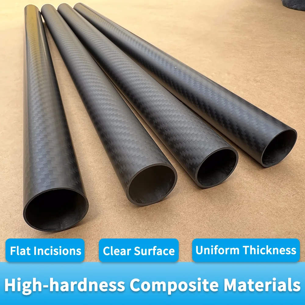 2 قطعة 500 مللي متر 3K أنبوب ألياف الكربون ماتي وسطح لامع أنبوب الكربون OD 4,5,6,7,8,9,10,11,12,13,14,20 مللي متر لآلة حماية النباتات #3