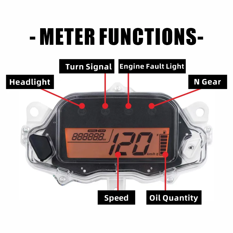 Motorcycle Modification Multifunctional Dashboard Odometer Speedometer Suitable For Honda CG 150 Titan