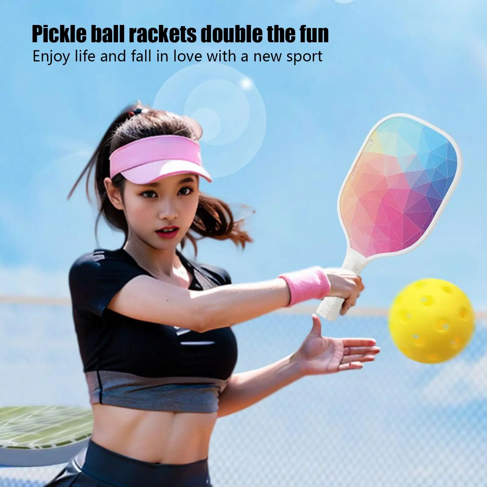 

Pickle Ball Rackets For Adults Professional Pickle Ball Paddle Set For Beginner Ergonomic Grip Sports Accessories For Gym Court
