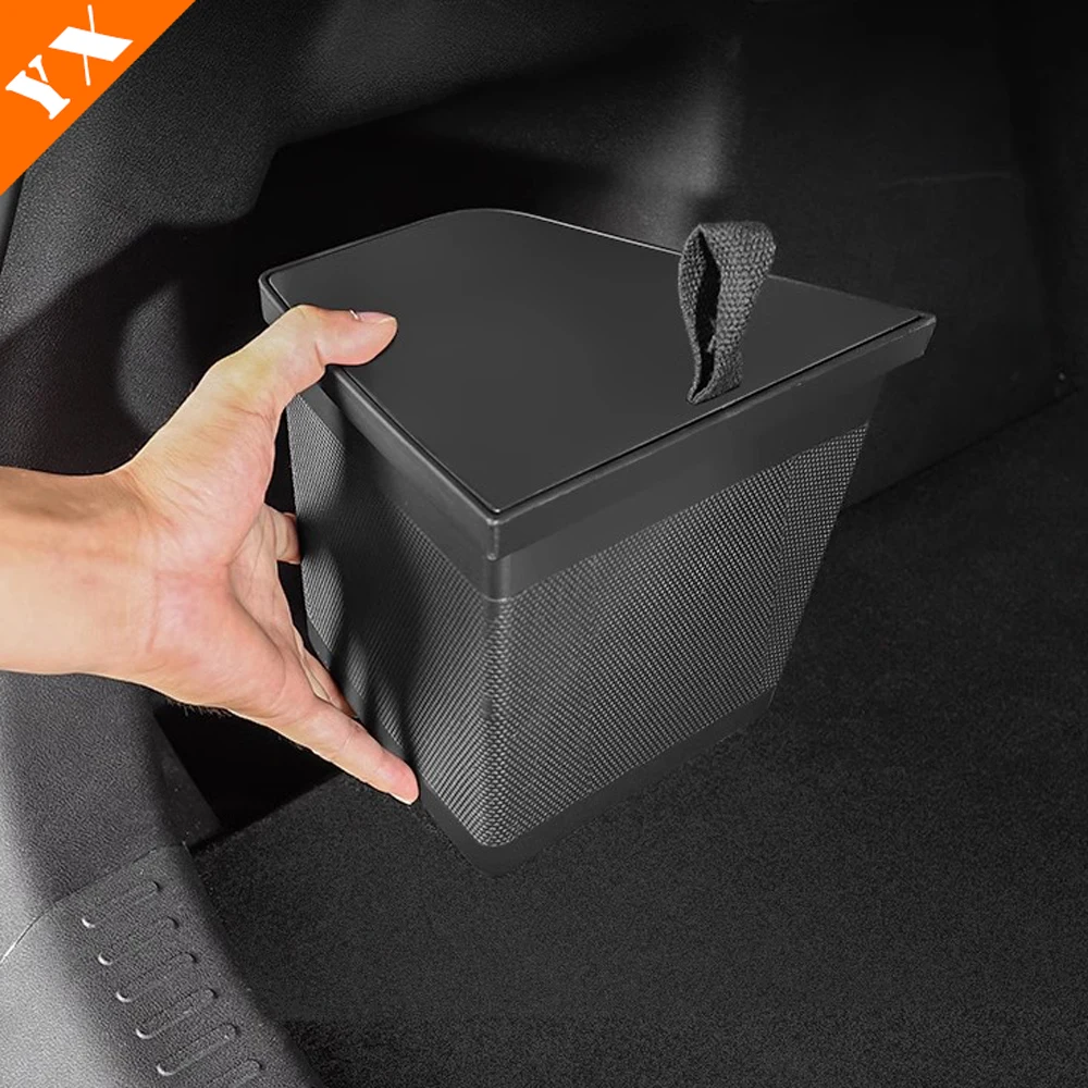 For BYD YUAN UP 2024-2025 Car Rear Trunk Storage  Box Panel Organize Storage Box  Interior Trunk Storage Cover Black Accessories