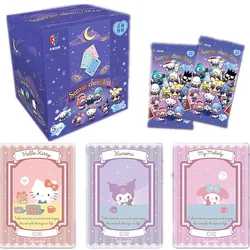 Sanrio Characters Card Fun Cinnamoroll BabyCinnamoroll Kuromi Hello Kitty Package Anime Collection Cards Children Toys Gifts