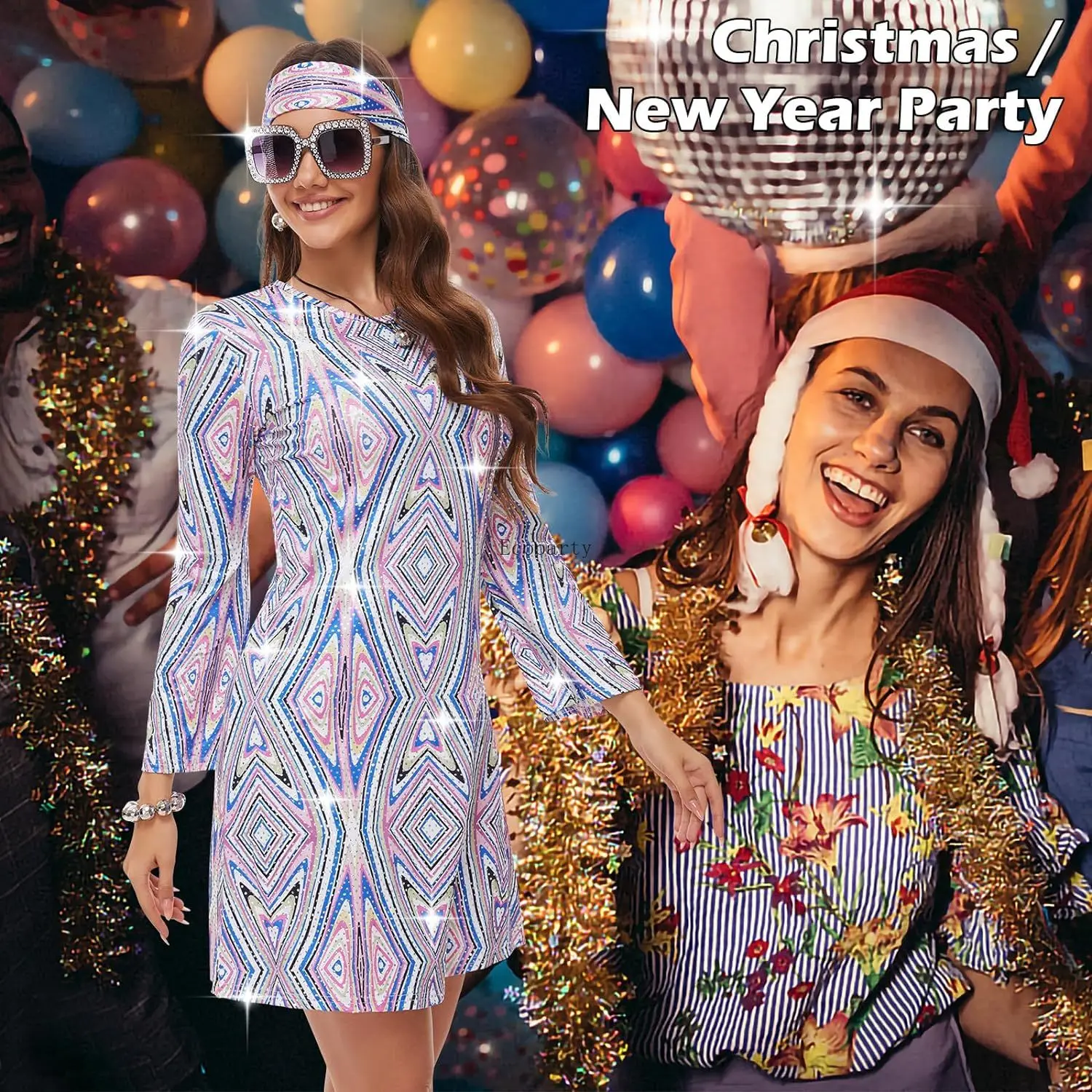 Disfraz 70s Women Disco Dress  - đánh giá và giá Women'S Fashion From The 70S