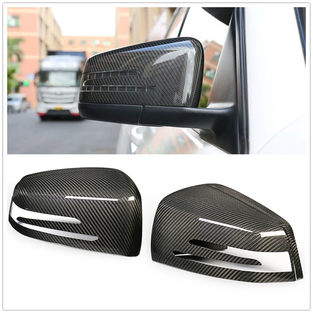 

Mirror Cover For Mercedes Benz W204 W212 W176 W117 W246 CLS C218 GLA X156 Carbon Fiber Exterior Rear View Caps Shell Replacement