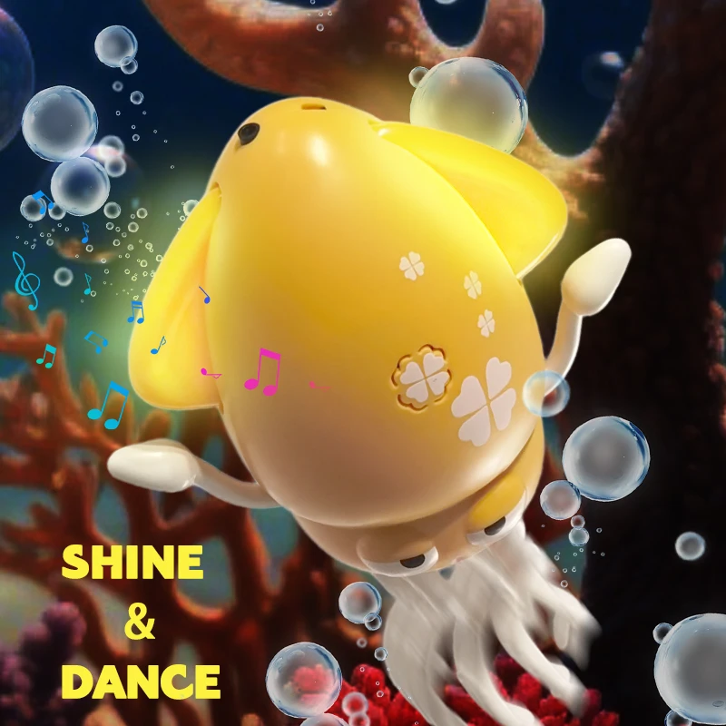 Leuke en educatieve elektrische obstakelverminderende octopus, met LED-verlichting en muziektans, familie-entertainmentspeelgoed