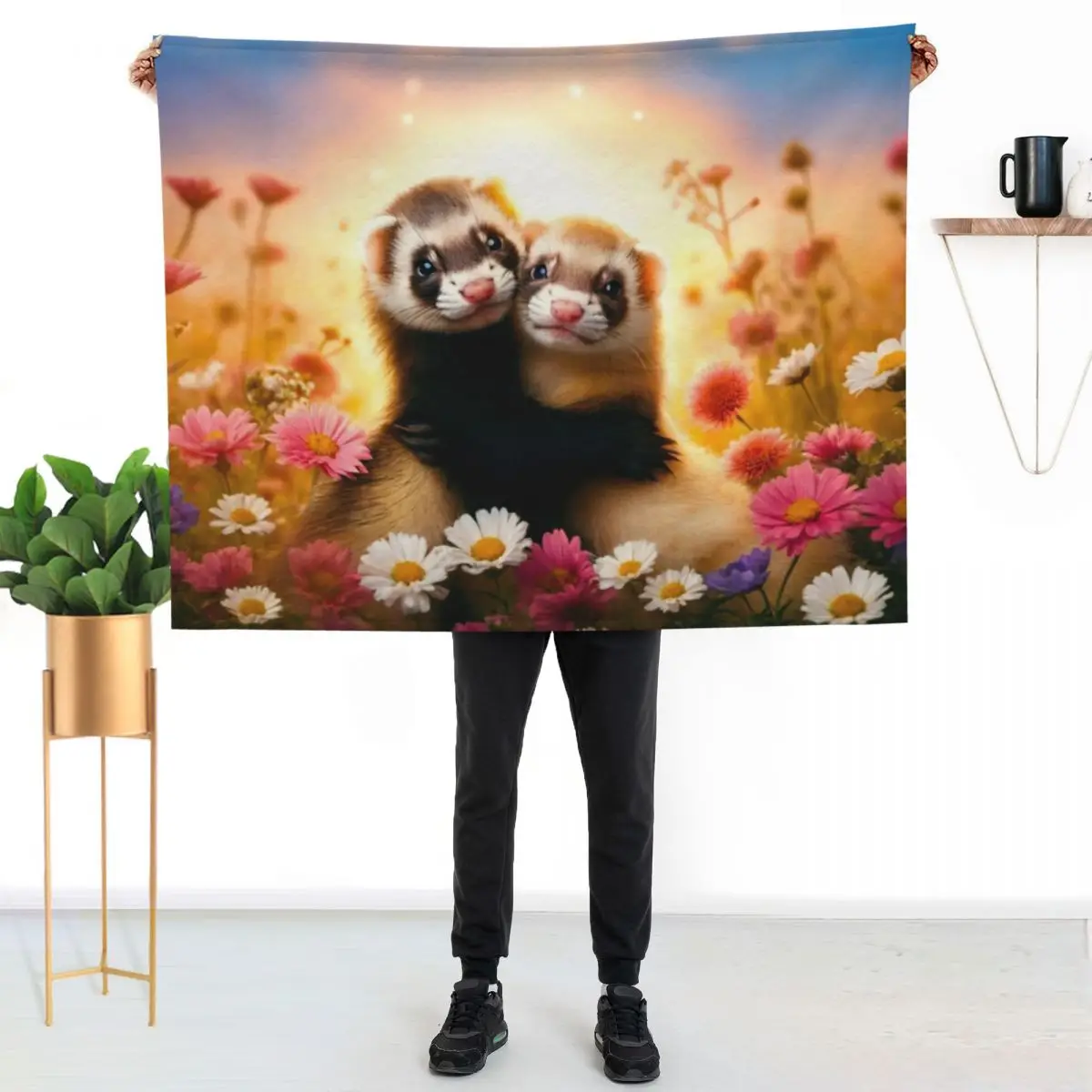 Ferrets First Valentine's Day Throw Blanket Luxury Thicken Quilt Polar Decorative Sofas for sofa Thermals For Travel Blankets