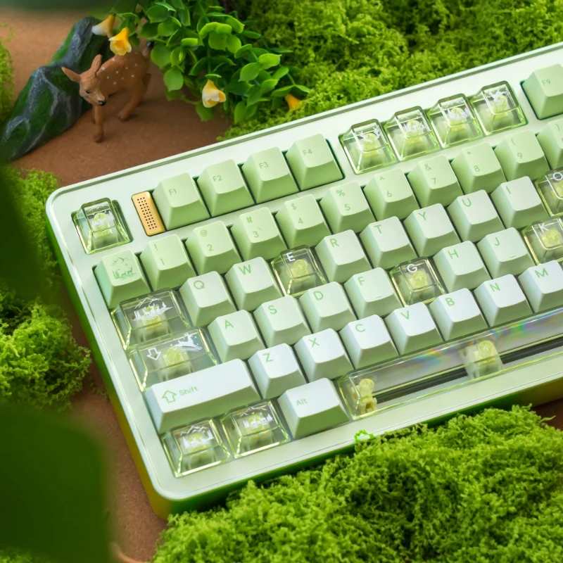 

Forest Deer Theme Keycaps Set Customization PBT Sublimation Cherry Profile Keyboard Cap for Mechanical Keyboard Accessories