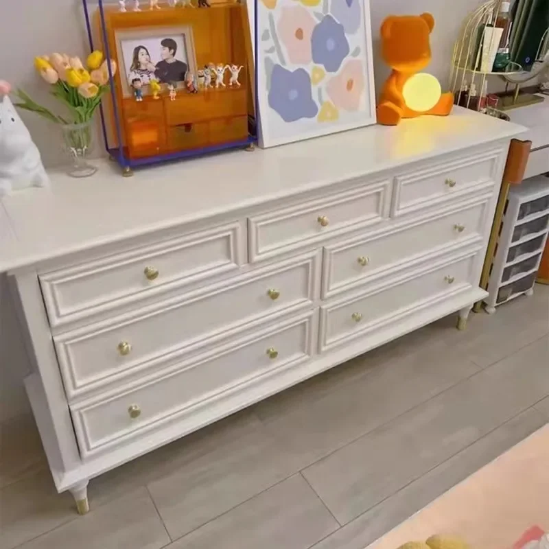 

FG26-*Light luxury American solid wood drawer storage cabinet bedroom modern simple living room entrance decorative cabinet