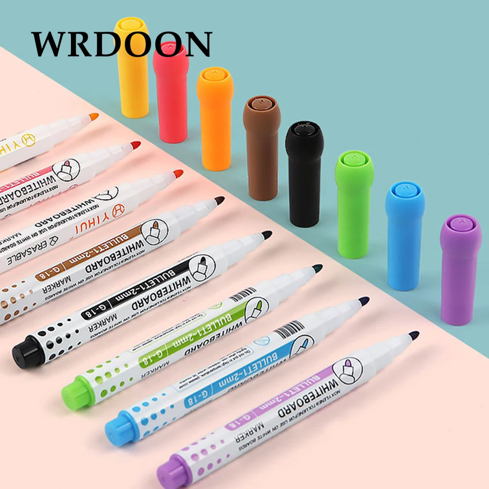 8pcs Colors Whiteboard Pens Painting Home School Office Children's Graffiti Drawing Teacher Pens