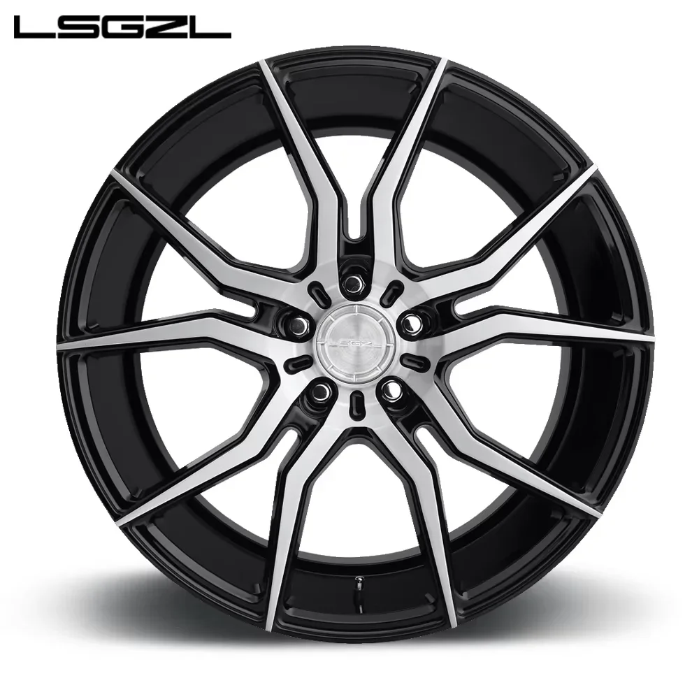 LSGZLmachined forged monoblock 20 22 24 26 inch car wheel 5x112 5x114.3 5x120 5x130 Passenger Car Wheels for rolls royce ghost