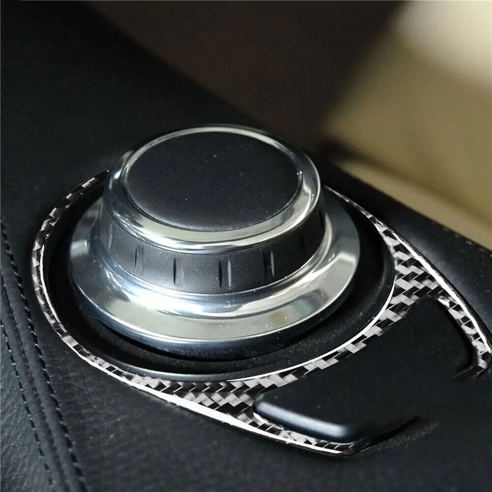 탄소 섬유 차량 라디오 단추 프레임 스티커, BMW 6 시리즈 E63 E64 2004-2010