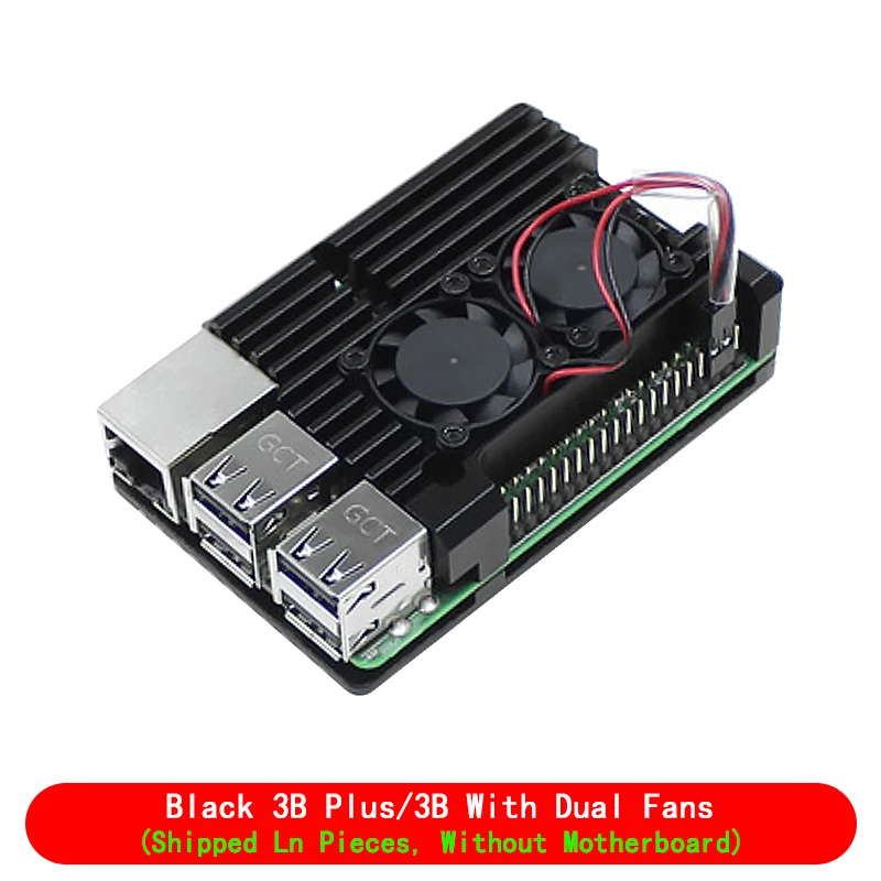 Variant: Pi3 case dual fan