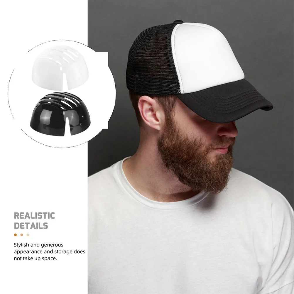 

2 Pcs Protective Work Hat Baseball Protector Cap Insert Lining Liner Pad Pe Inserts Hard Replacement