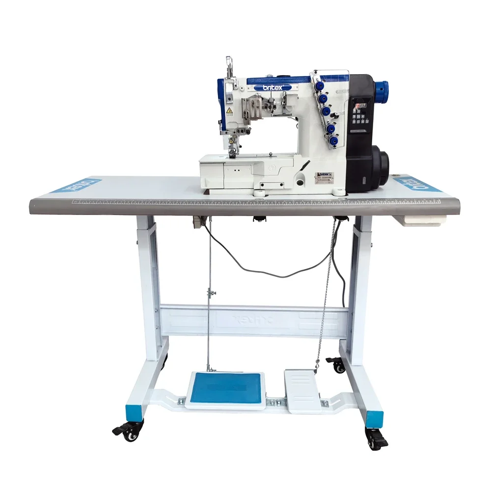 BR-3500D-01CB Industrial 5 Thread Cover Sewing Direct Drive Flat Bed Double Sided Lock Affordable