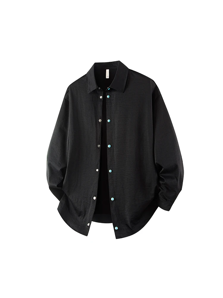 

Стильная мужская рубашка с длинным рукавом, модная, для делового повседневного стиля, из полиэфирного волокна, ветрозащитная, устойчивая к сминанию и деформации, стандартного кроя.