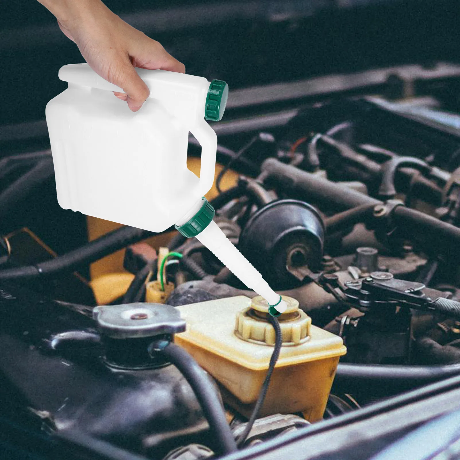 Butelka do mieszania paliwa Wytrzymały plastik Przenośny Zewnętrzny zbiornik na olej silnikowy do paliwa mieszane w stosunku stałym Szczelny Duża pojemność