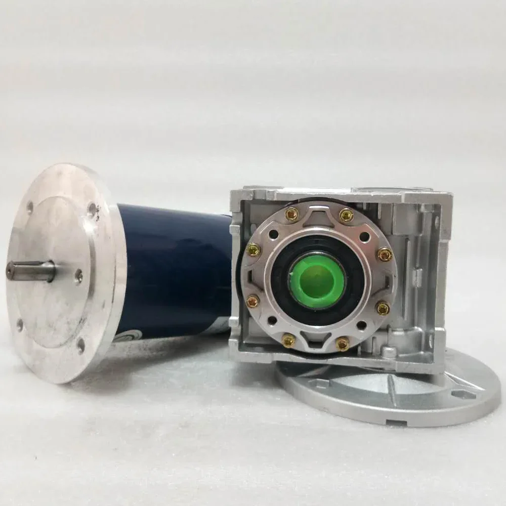 

1200 Вт, 24 В, 48 В постоянного тока, двигатель с постоянным магнитом + червячный мотор-редуктор RV75, большой крутящий момент, вперед и назад