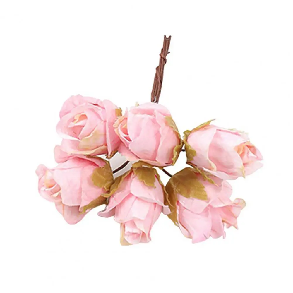 

Fake Silk Flower Elegant Vintage Rose Bouquet Realistic Silk Flower Centerpiece for Wedding Home or Office Decor Faux Floral